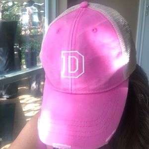 Pink “D” letter Trucker Hat